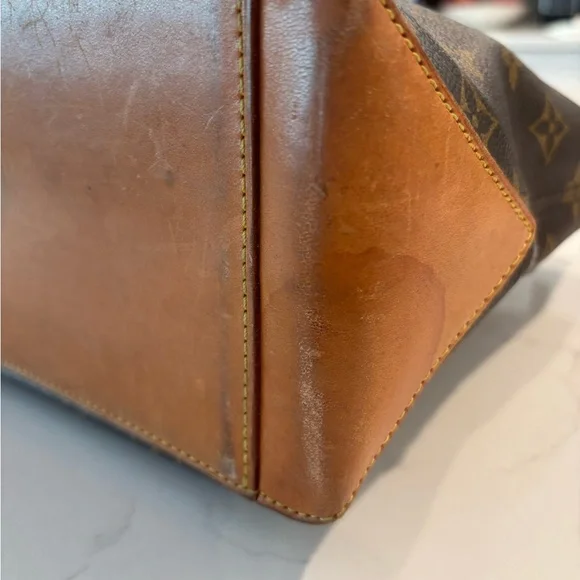 Authentic Louis Vuitton Monogram Hippo Piano Bag Tote w/Vachetta Leather Straps - Picture 4 of 16